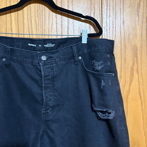 Old Navy 18 High-Waisted Slouchy Straight Jeans - Picture 3 of 7
